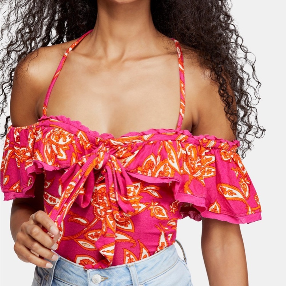 NWT Free people shoulder off top size L